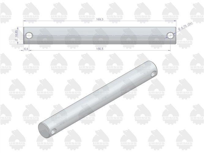 Sworzeń wspornika łącznika centralnego MF3 ORYGINAŁ URSUS