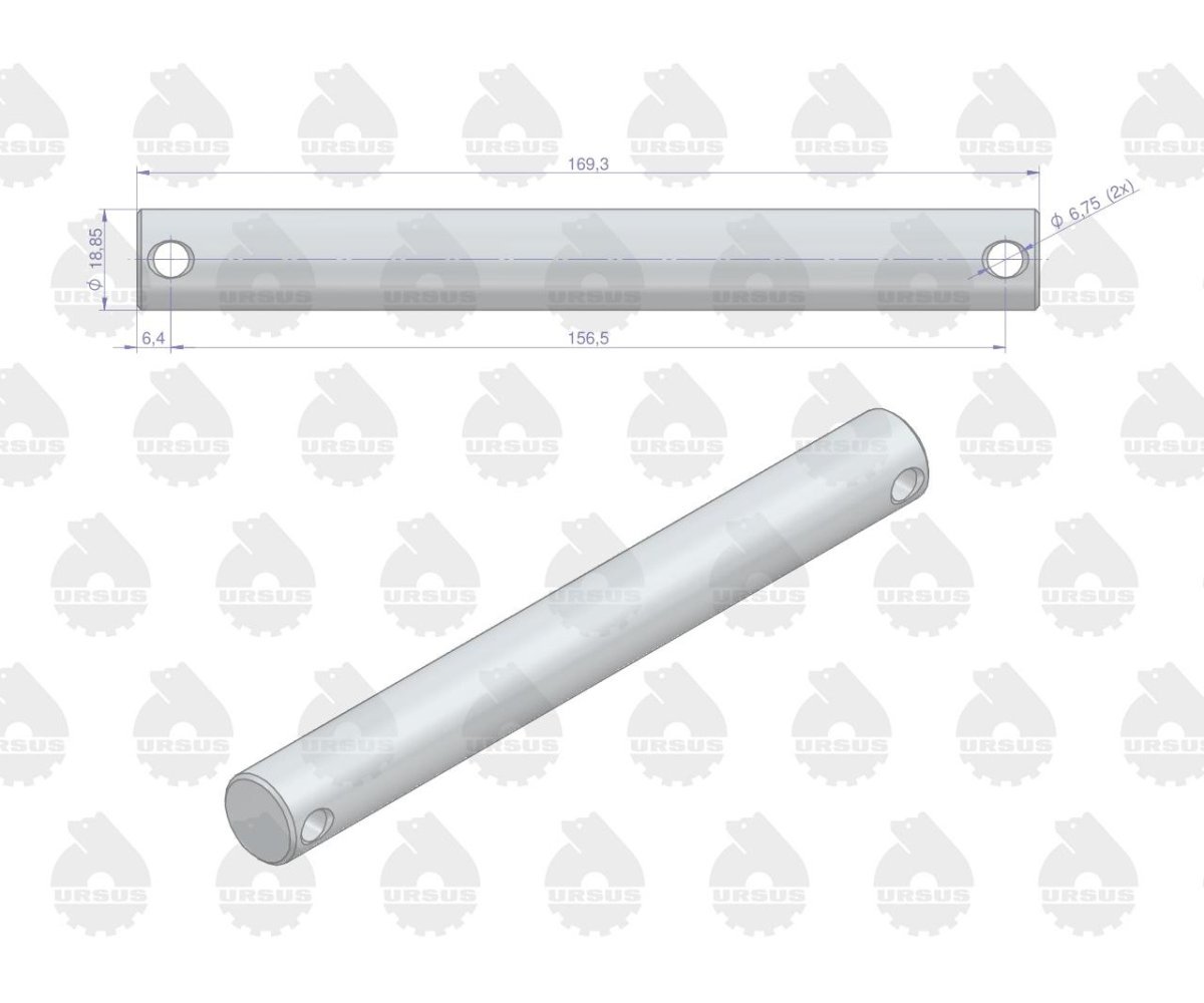 Sworzeń wspornika łącznika centralnego MF3 ORYGINAŁ URSUS