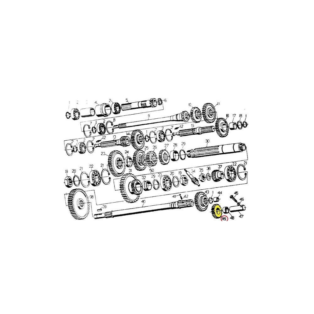 Koło zębate wstecznego biegu C-330 ORYGINAŁ URSUS