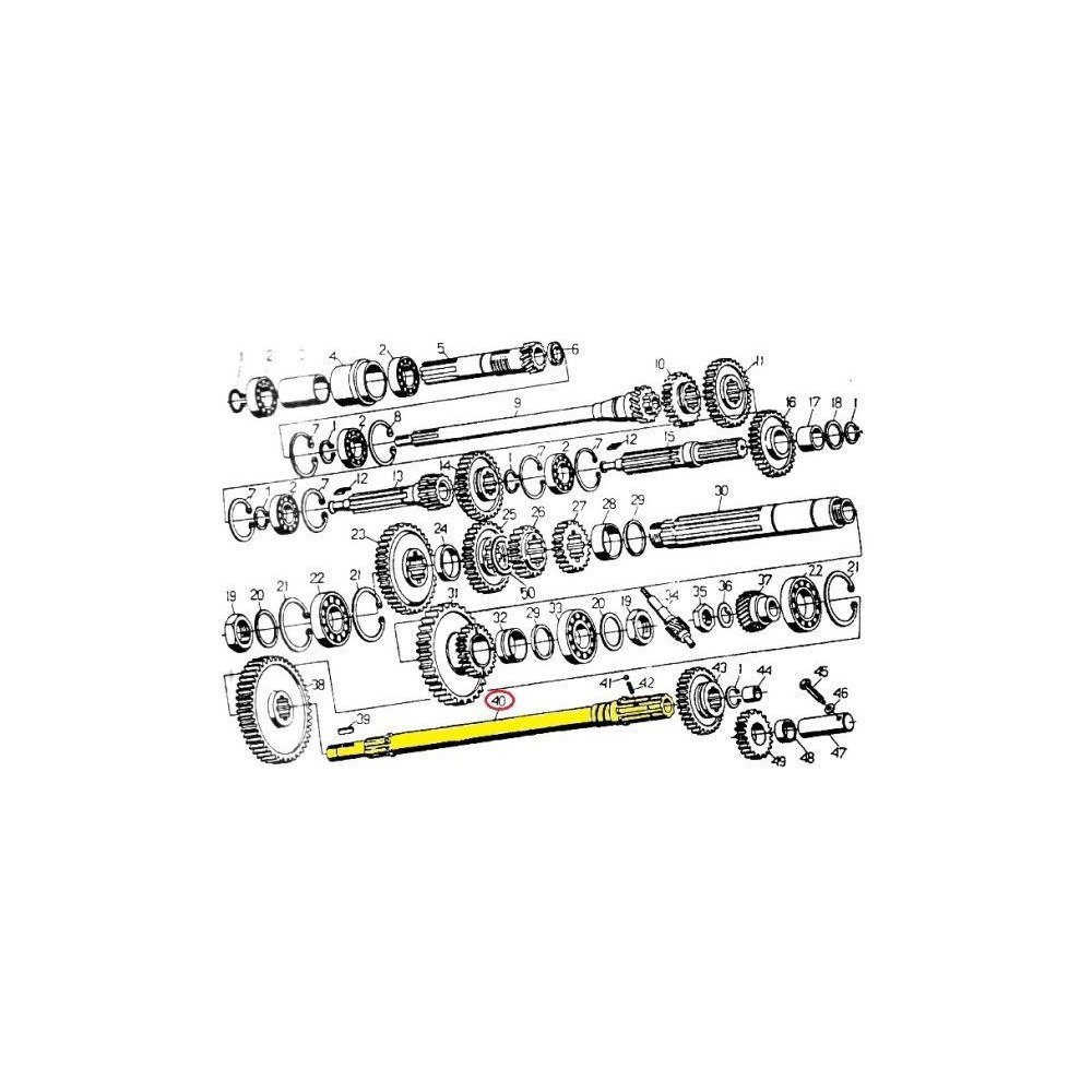 Wałek przekaźnika mocy C-330 Skropol