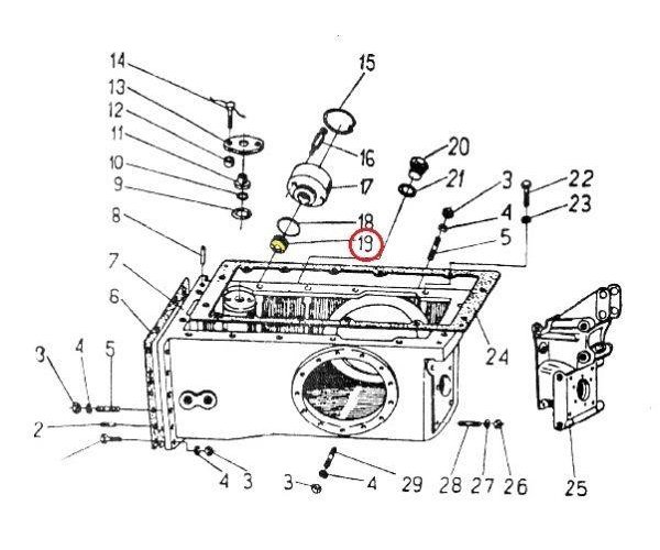 Filtr oleju podnośnika C-330