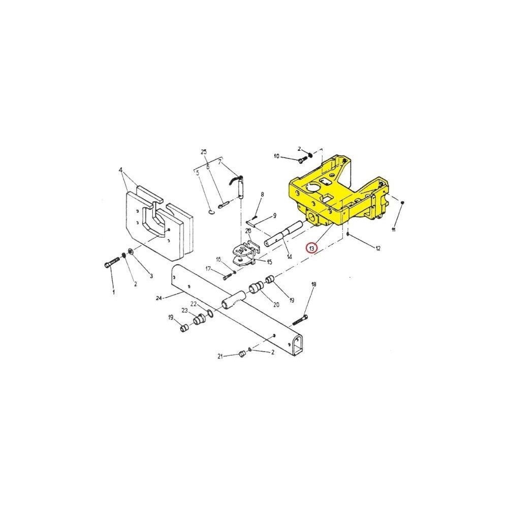 Wspornik osi płaskiej C-330