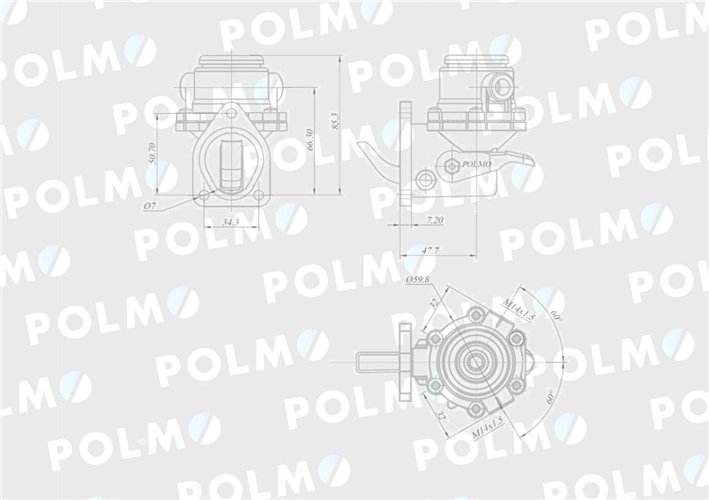 Pompa zasilająca 04231021. F150204710012 POLMO