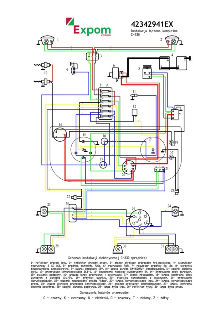 Instalacja łączona kompletna alternator C-330 EXPOM KWIDZYN eu