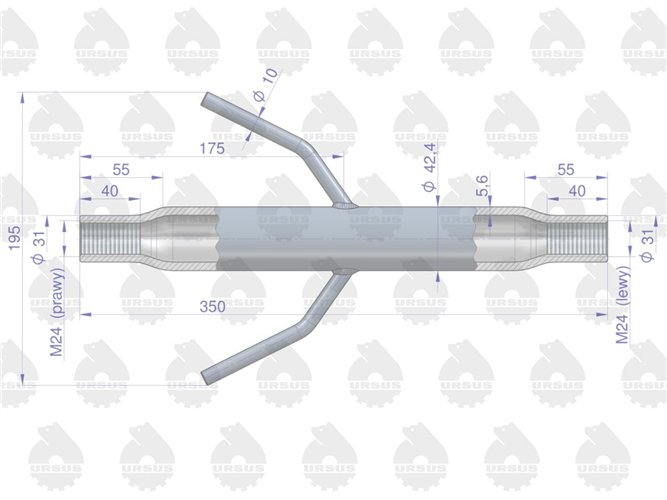 Nakrętka łącznika centralnego C-330 ORYGINAŁ URSUS