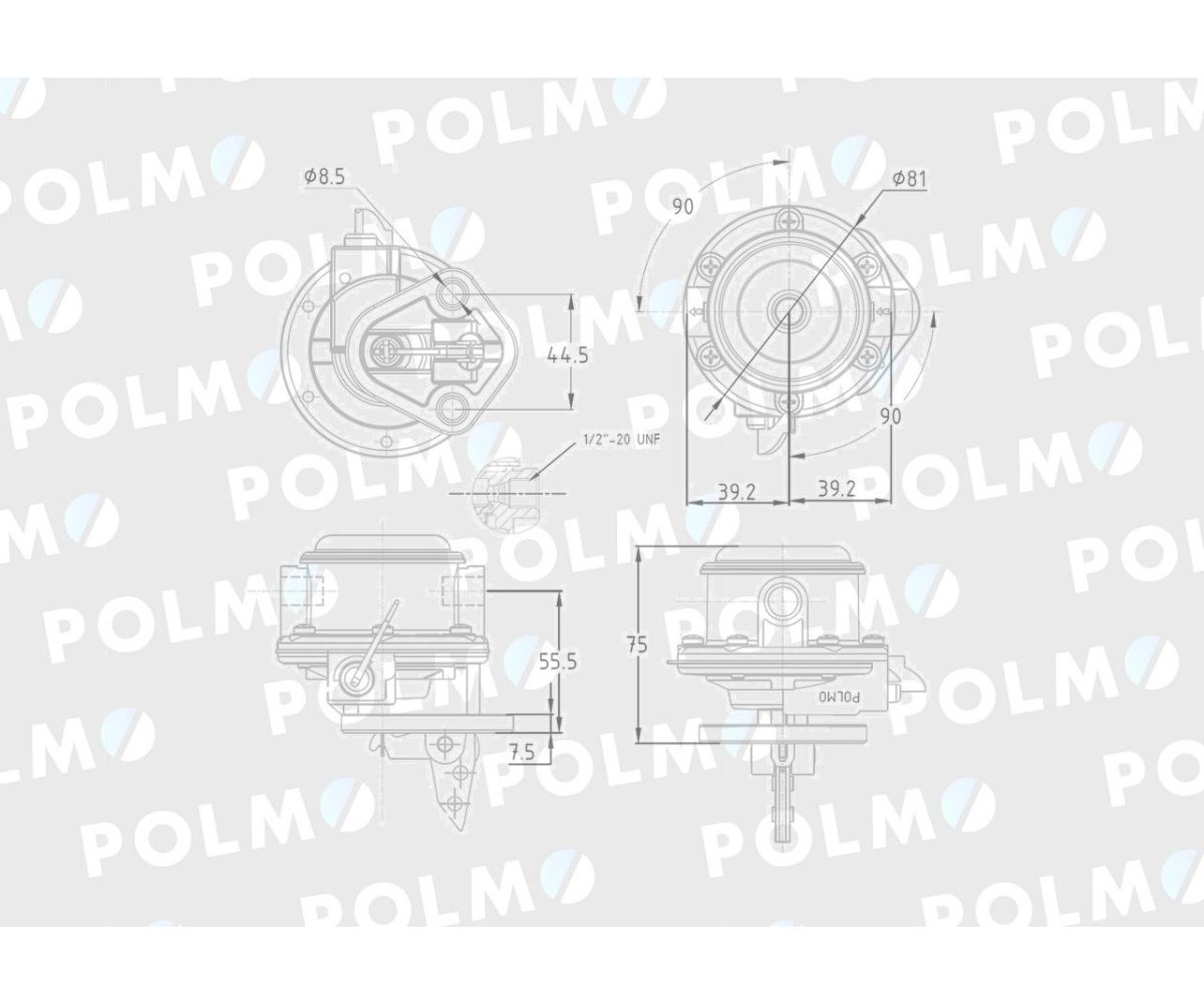 Pompa zasilająca 25061585 25066388 POLMO