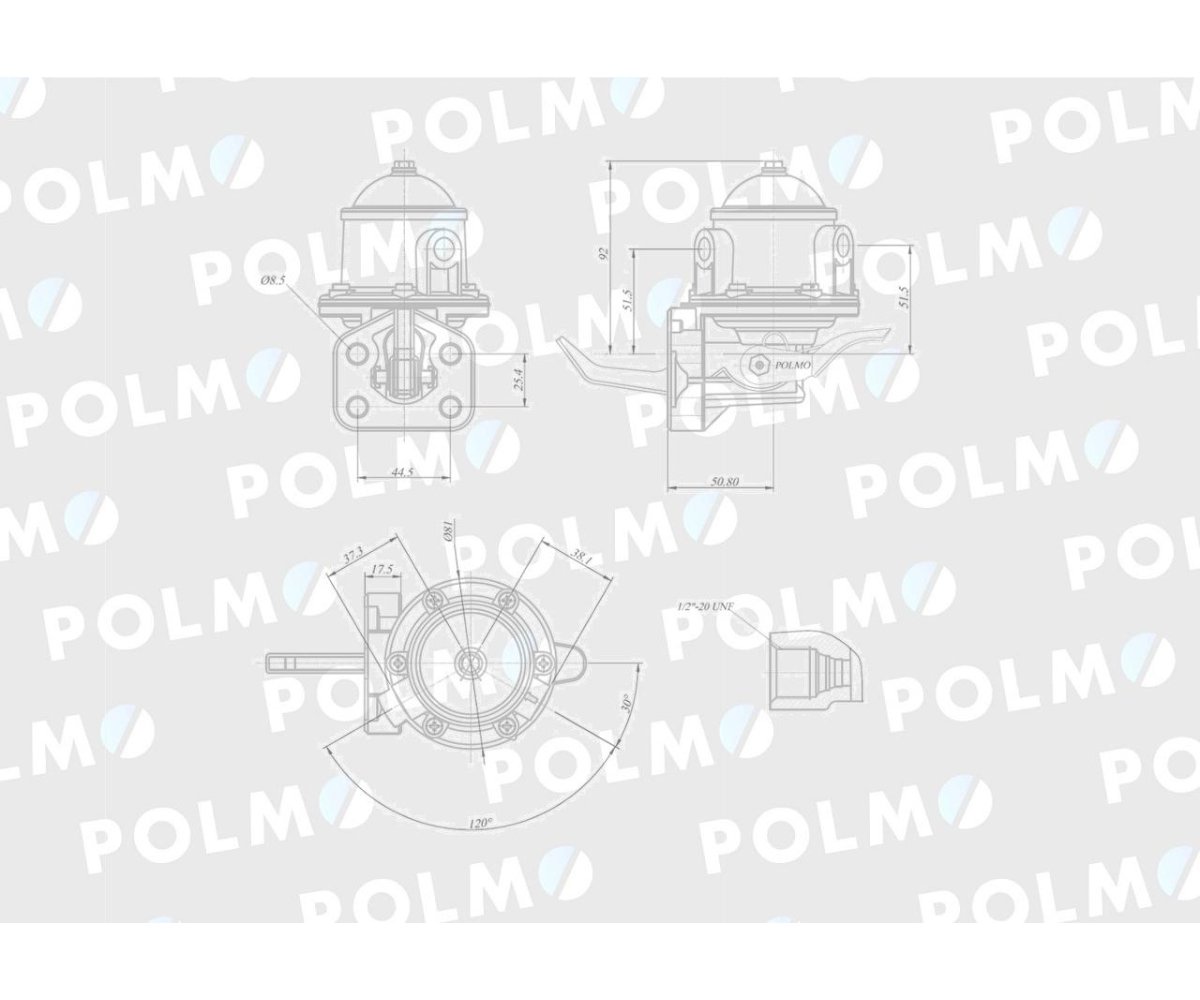 Pompa zasilająca 2641729 POLMO