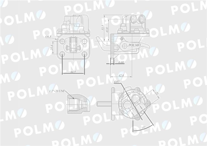 Pompa zasilająca 2641724 MF3 POLMO