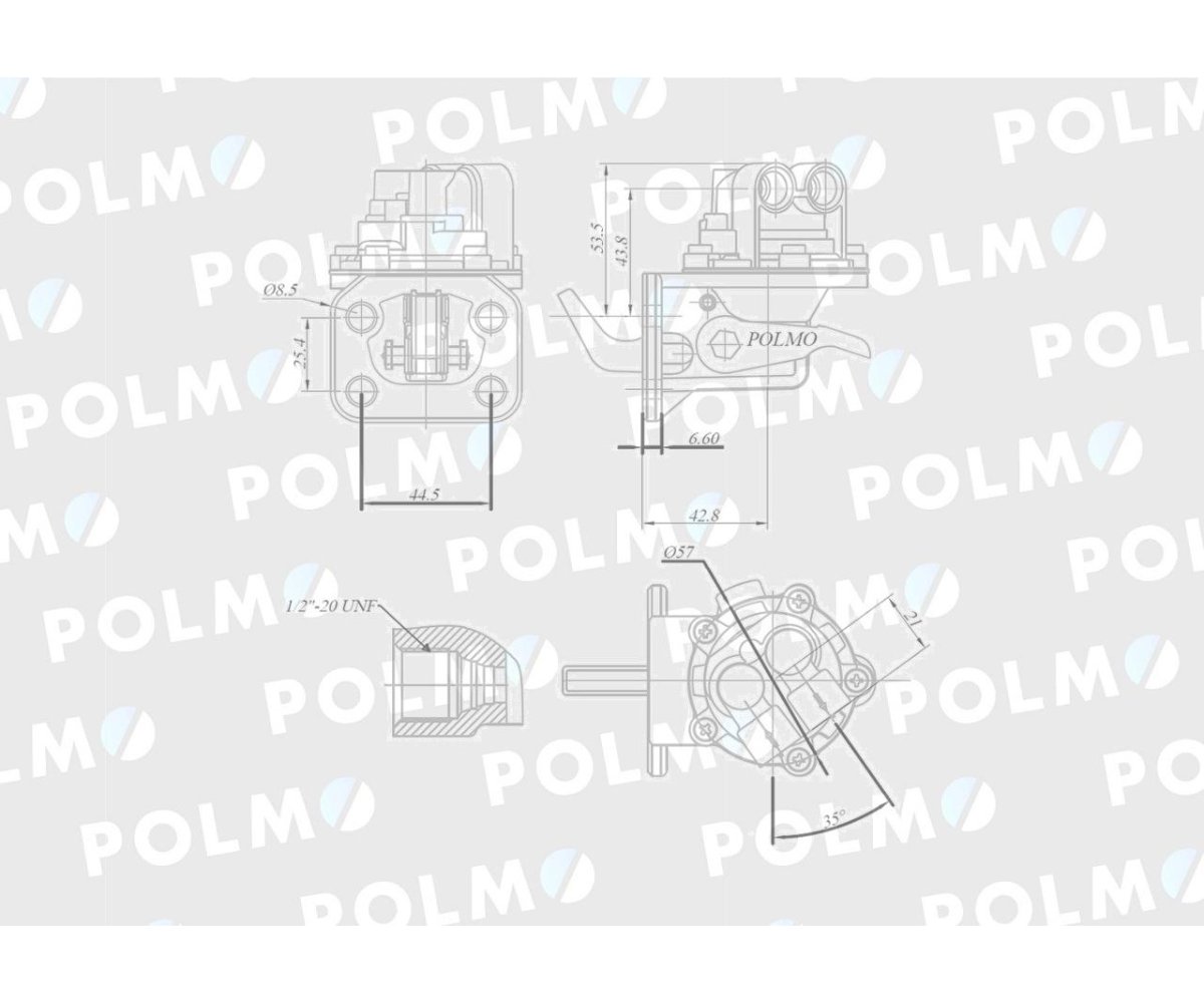 Pompa zasilająca 2641724 MF3 POLMO