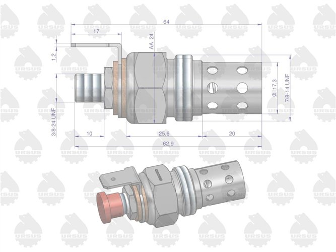 Świeca płomieniowa MF3 ORYGINAŁ URSUS