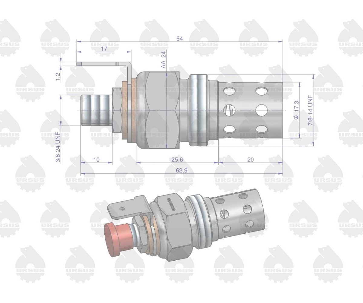 Świeca płomieniowa MF3 ORYGINAŁ URSUS