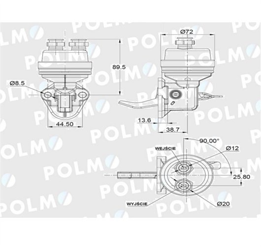 Pompa zasilająca 2723 7.02242.41.0 2723 POLMO