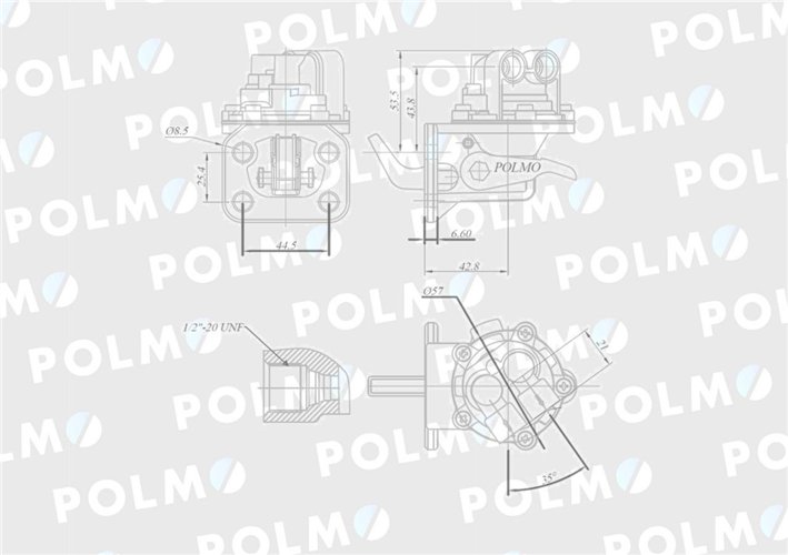 Pompa zasilająca 130300080739 POLMO