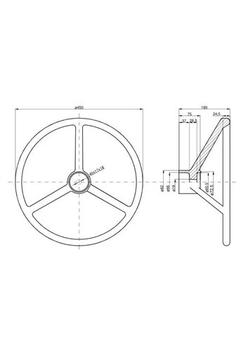 Koło kierownicy (frez) MF3