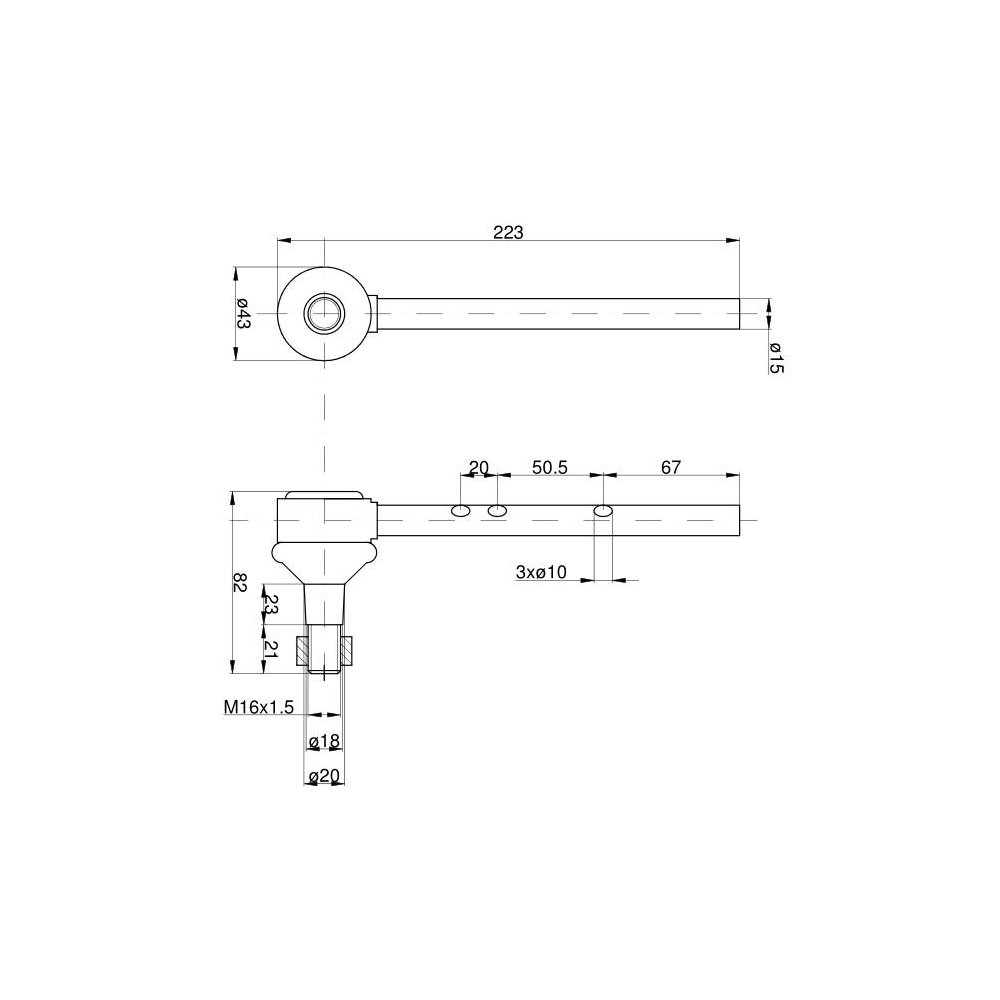 Przegub kulowy lewy MF3