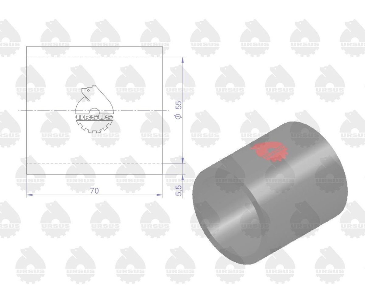 Przewód filtra powietrza krótki MF-4 ORYGINAŁ URSUS