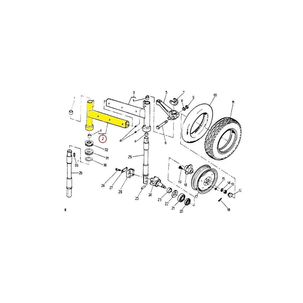 Półoś prawa płaska C-330/360