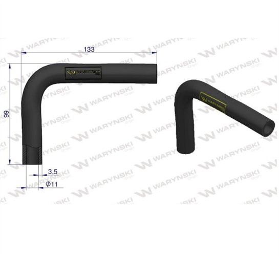 Przewód chłodnicy kolano 3065127R91. T20277 Waryński