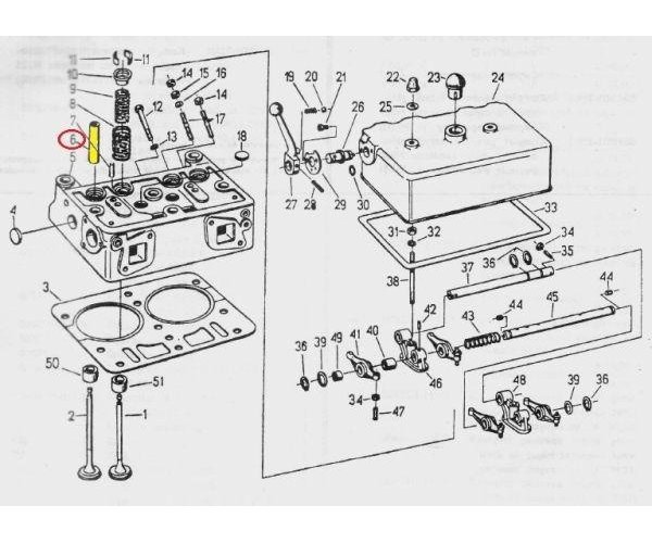 Prowadnica zaworu C-330