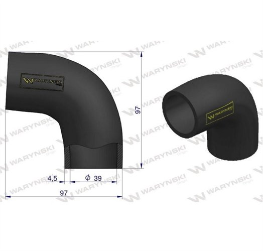 Przewód chłodnicy kolano 3132719R1 Waryński