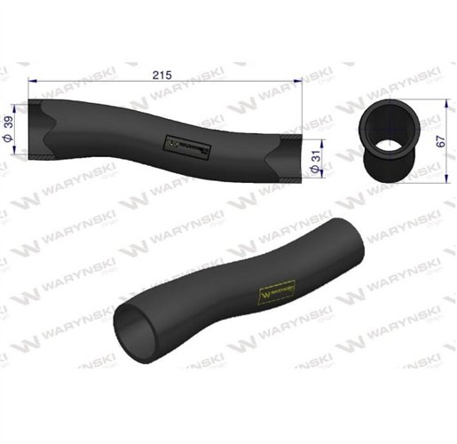 Przewód chłodnicy górny 3134507R1 Waryński