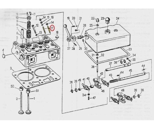 Śruba dwustronna wtryskiwacza C-330 ( sprzedawane po 20 )