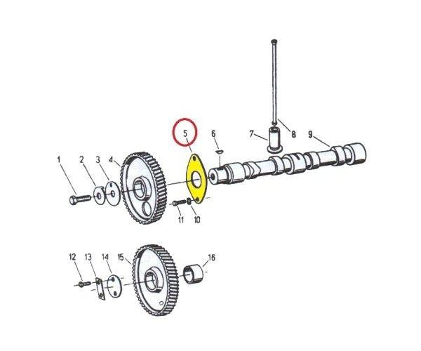 Płytka wałka rozrządu 50001300 C-330