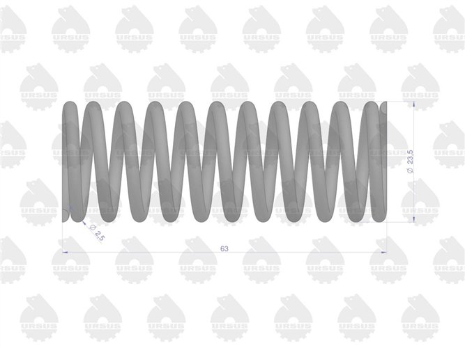 Sprężyna zaworów wewnętrzna sprzedawane po 10 C-330 ORYGINAŁ URSUS