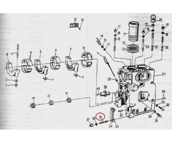 Śruba dwustronna bloku C-330