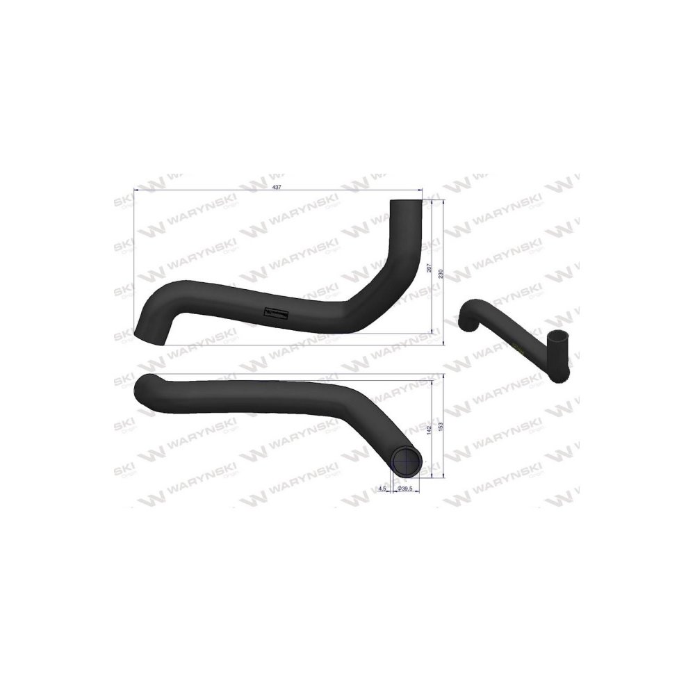 Przewód chłodnicy górny 3220434R1 Waryński