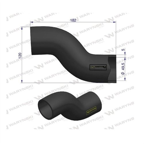 Przewód chłodnicy dolny 3220435R1 Waryński