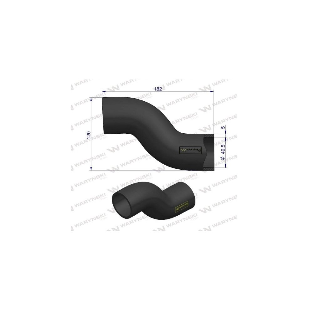 Przewód chłodnicy dolny 3220435R1 Waryński