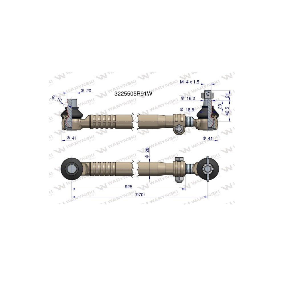 Drążek kierowniczy 3225505R91 WARYŃSKI