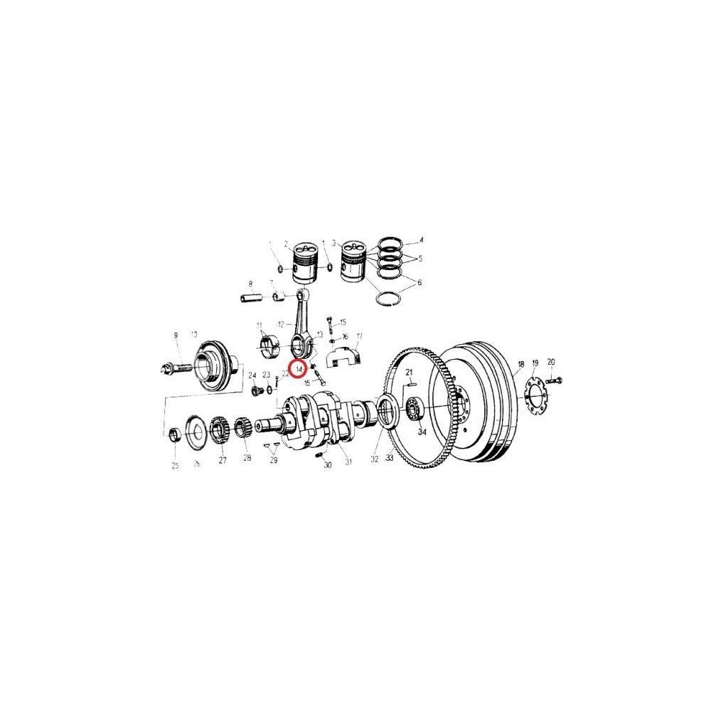 Podkładka śruby korbowodu C-330 ( sprzedawane po 100 )