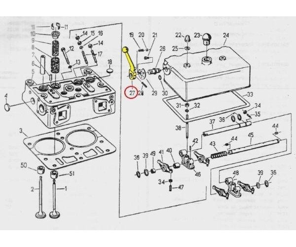 Dźwignia odprężnika C-330
