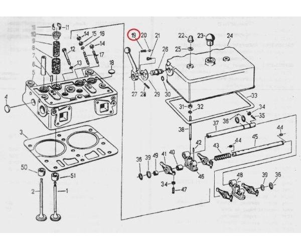 Sprężyna dźwigni reduktora C-330