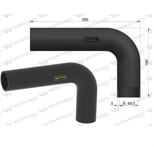 Przewód chłodnicy 3382977M1 WARYŃSKI