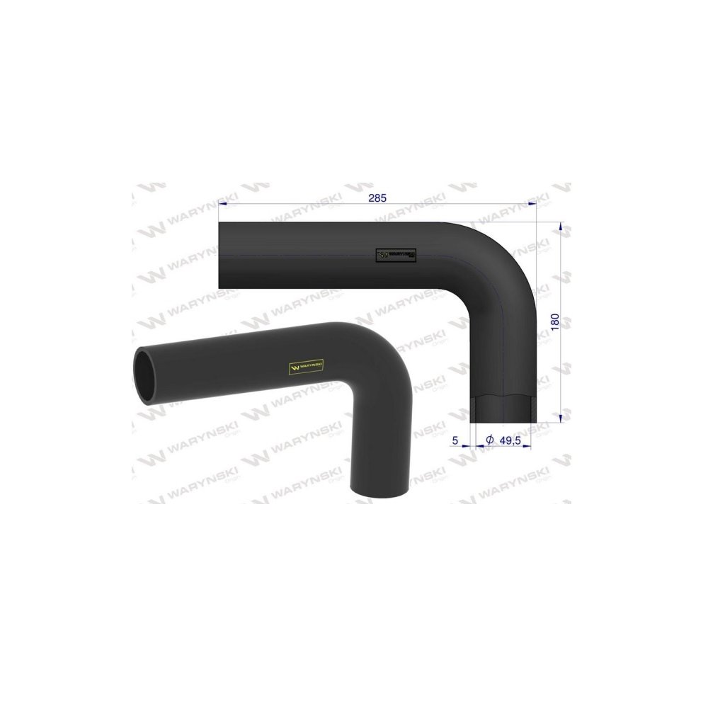 Przewód chłodnicy 3382977M1 WARYŃSKI