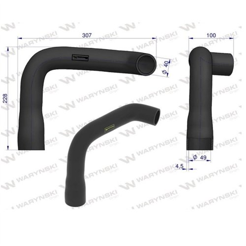 Przewód chłodnicy 3384380M1 WARYŃSKI