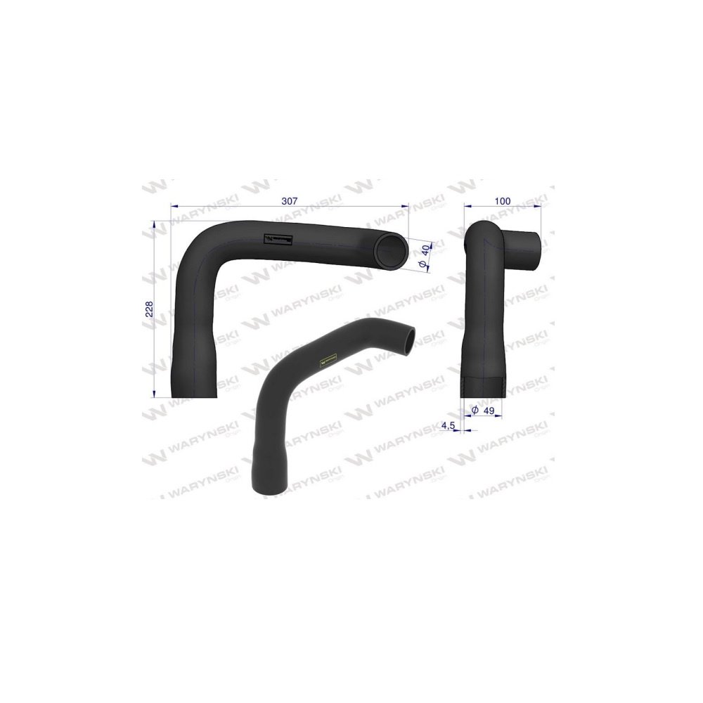 Przewód chłodnicy 3384380M1 WARYŃSKI