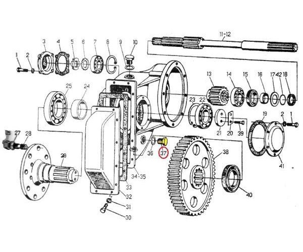 Korek spustowy zwolnicy C-330
