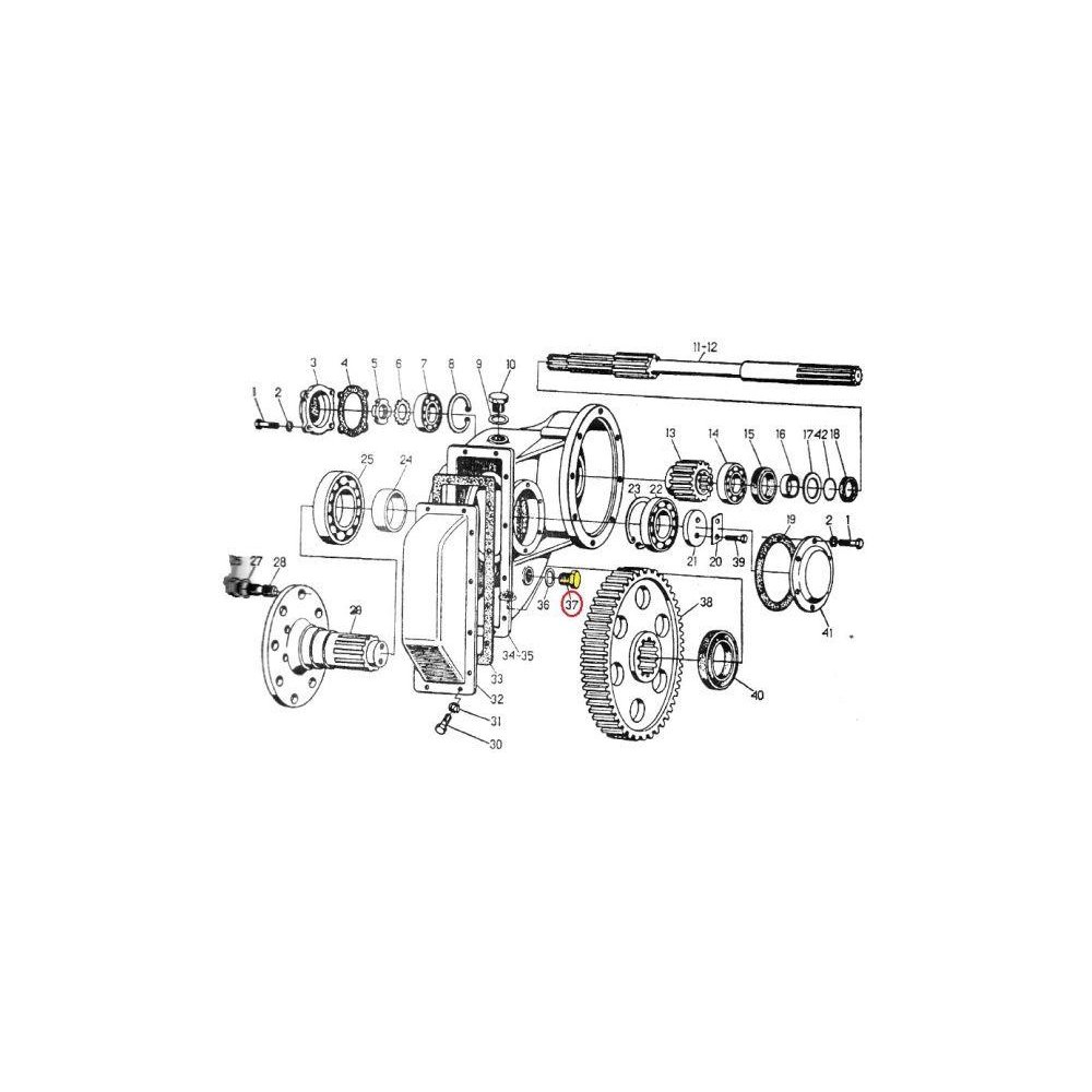 Korek spustowy zwolnicy C-330