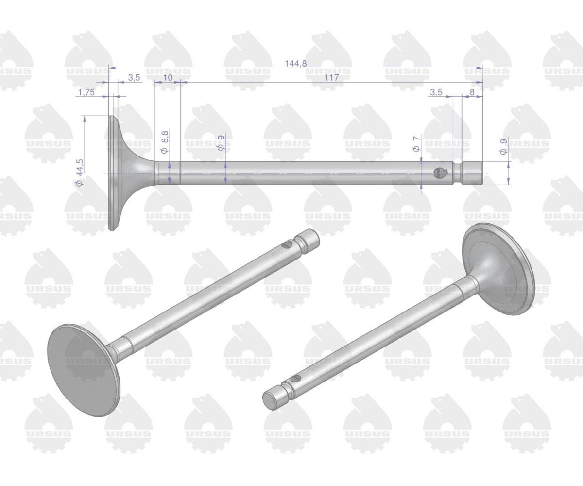 Zawór ssący C-330 ORYGINAŁ URSUS ( sprzedawane po 2 )