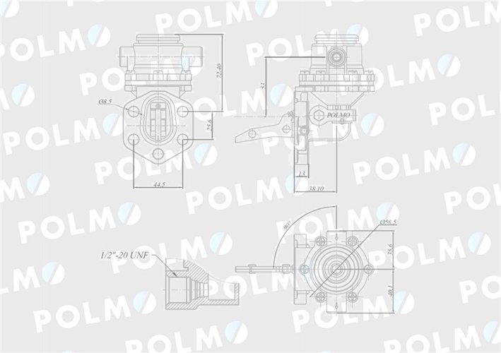 Pompa zasilająca 836659391 POLMO