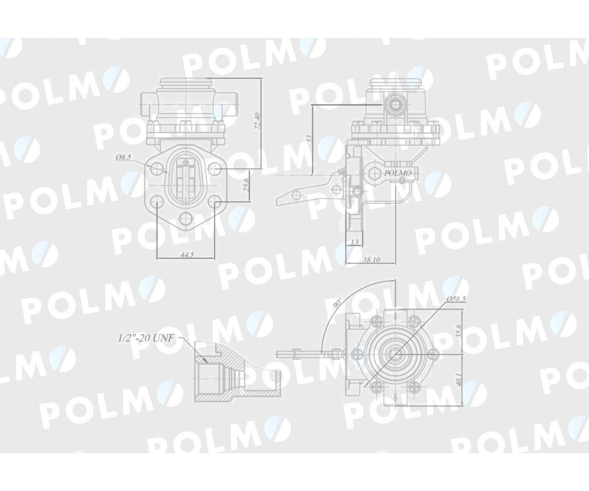 Pompa zasilająca 836659391 POLMO