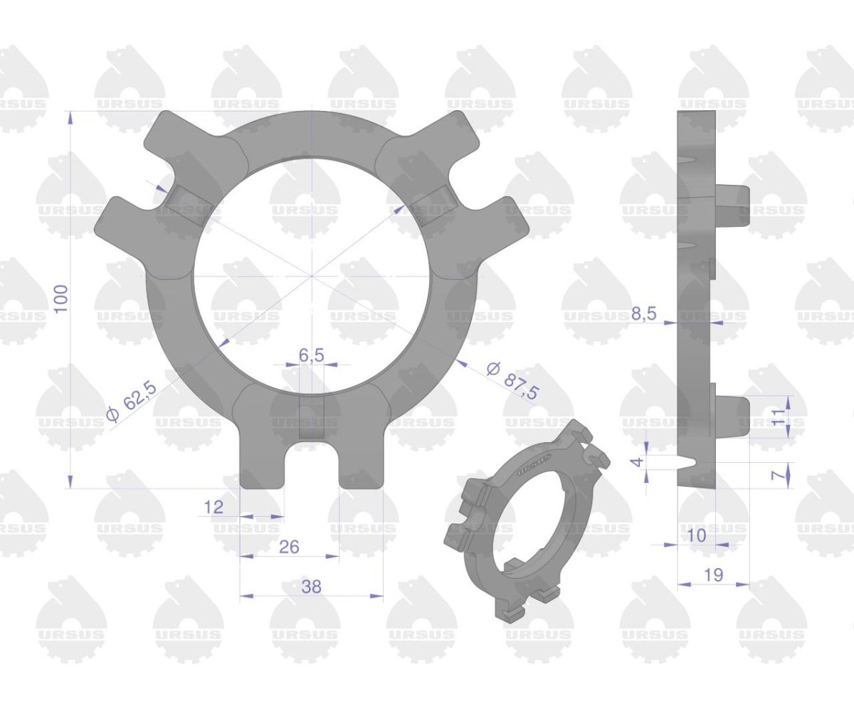 Pierścień wyłączający sprzęgła 50010101 C-328 ORYGINAŁ URSUS