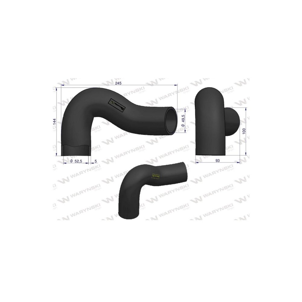 Przewód chłodnicy dolny 3581959M1 Waryński