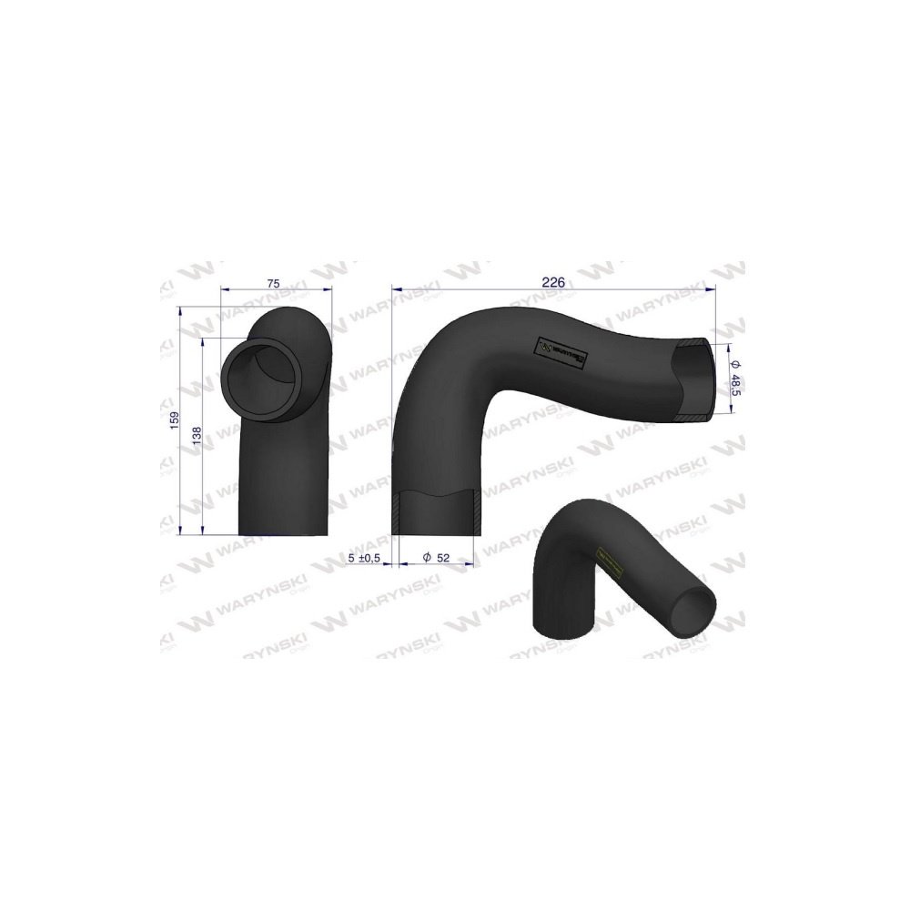 Przewód chłodnicy dolny 3582909M1 Waryński