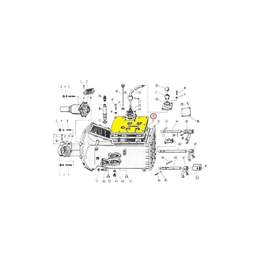 Pokrywa skrzyni biegów C-330