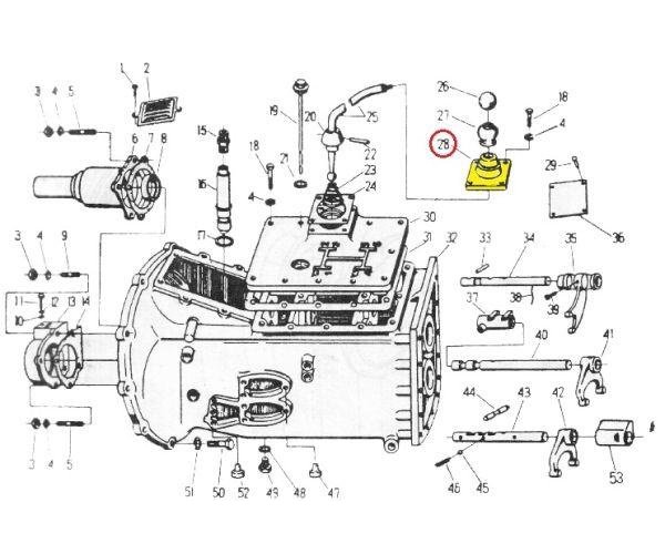 Łożysko dźwigni zmiany biegów C-330 ORYGINAŁ URSUS